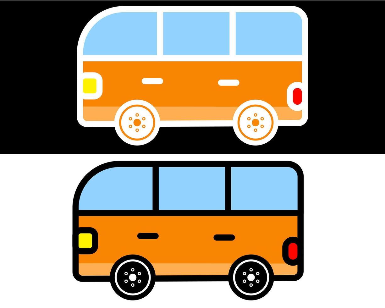 Family car mini van illustration ideal for transportation needs, showcasing comfort and efficiency. Perfect for family travel vector