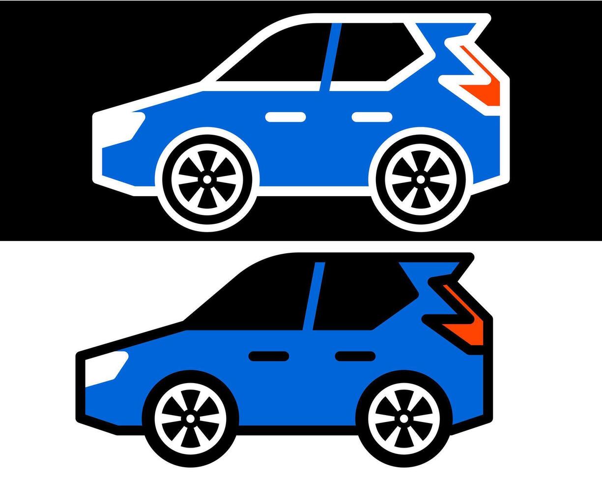 Family car illustration for transportation, showcasing comfort, safety, and efficiency. Perfect for modern family travel mini van vector