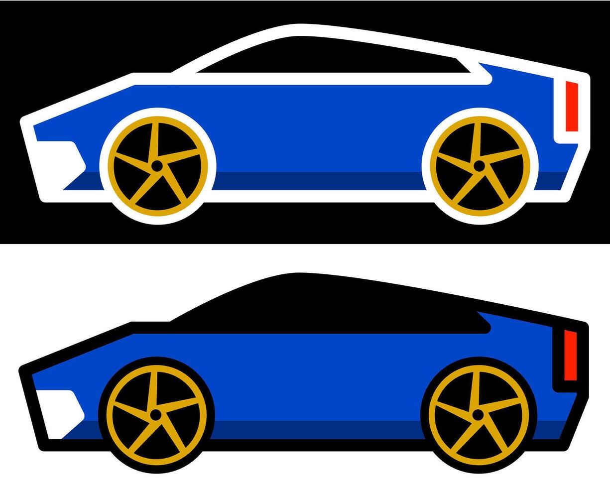 racing car illustration defining speed, performance, and adrenaline. Perfect for motorsport enthusiasts and automotive designs vector