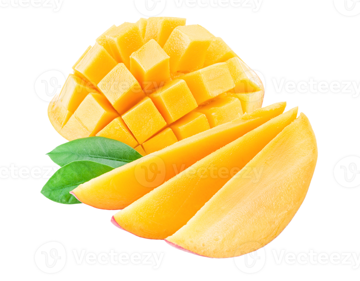 Ripe mango slices png