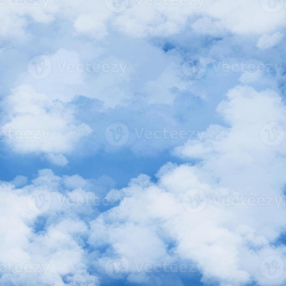 Cloud sky drawing watercolor photo