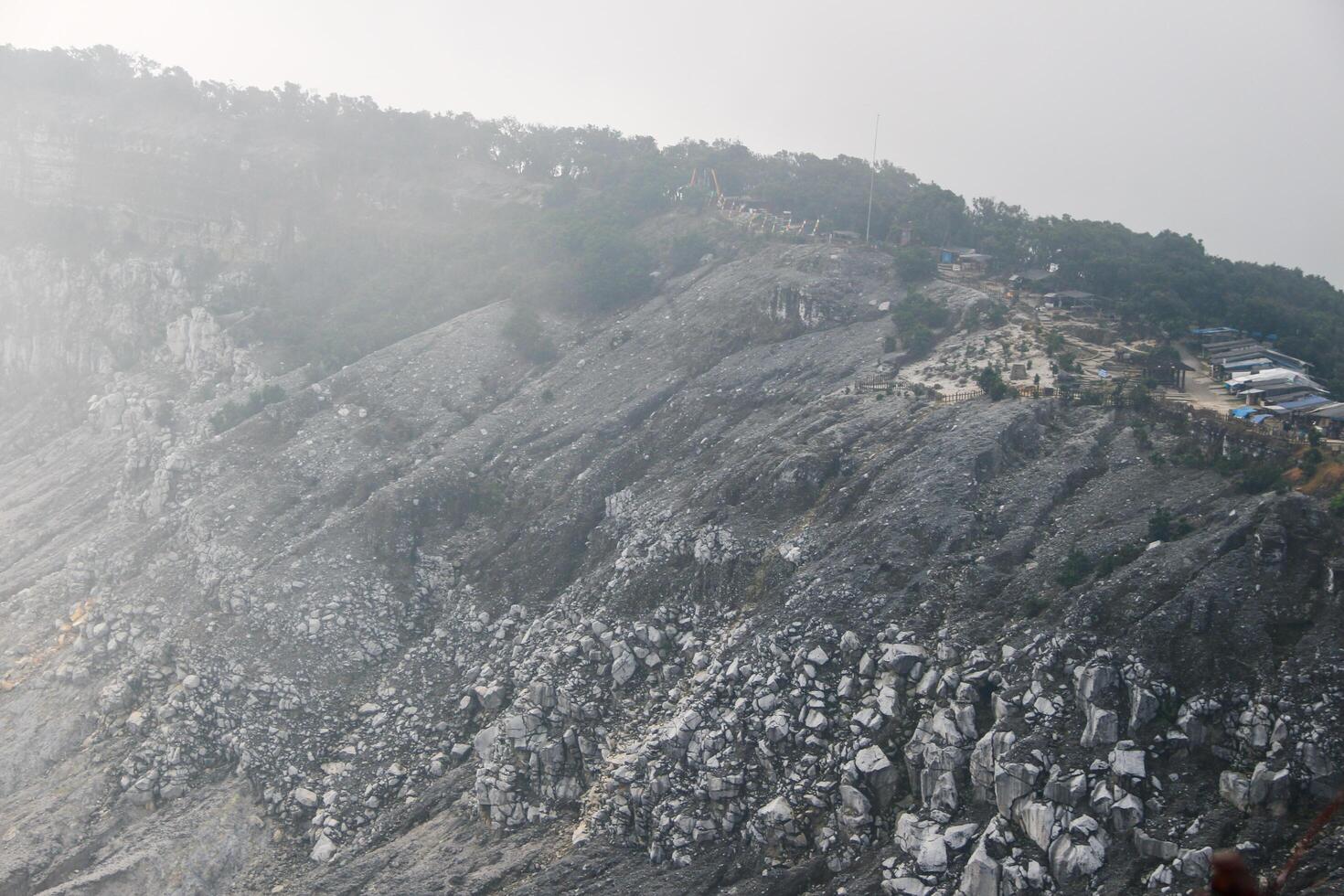 Mount Tangkuban Perahu, Tangkuban Perahu Crater, An Active Volcano in Lembang, Bandung, West Java, Indonesia photo