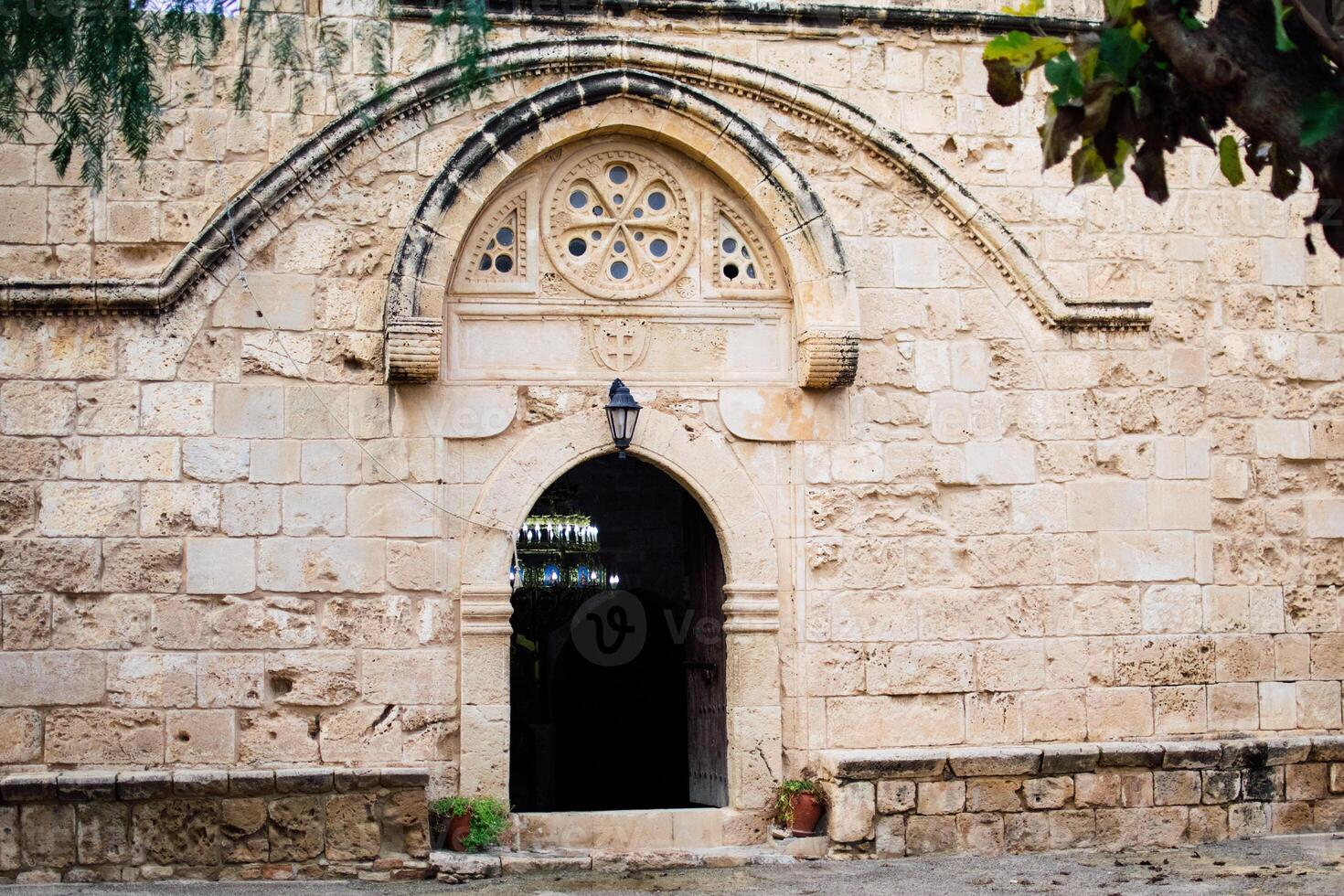a monastery in the Mediterranean style of Ayia Napa, Cyprus photo