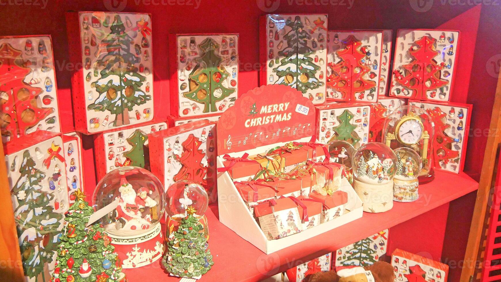 Christmas celebration arrangement and decoration in a church photo