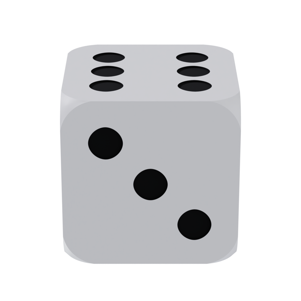 Dice - Lower Low View at 90 Degrees png