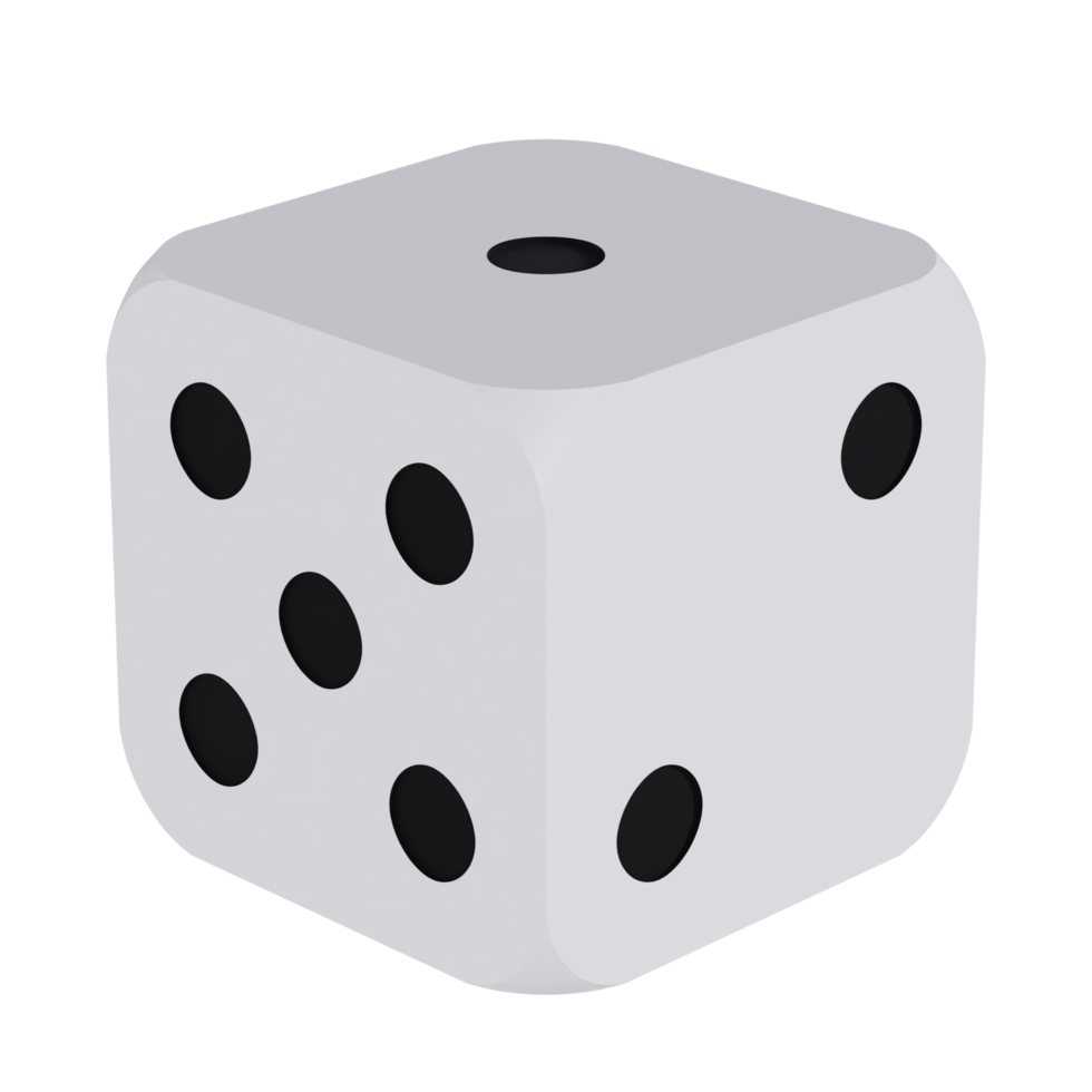 Dice - Medium High View at 315 Degrees png