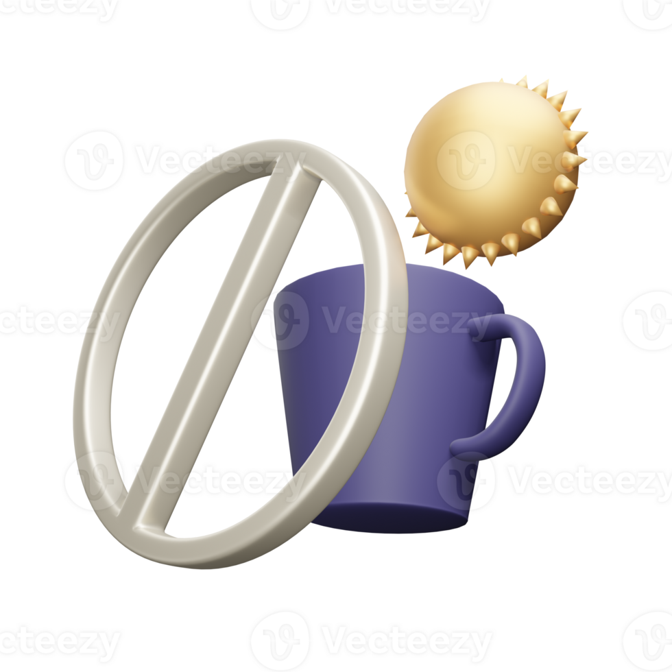 Drink Fasting Ramadan Islamic 3D Render Illustration png