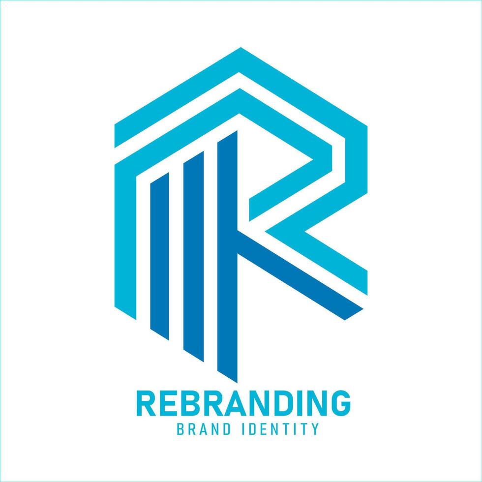 Letter R logo vector
