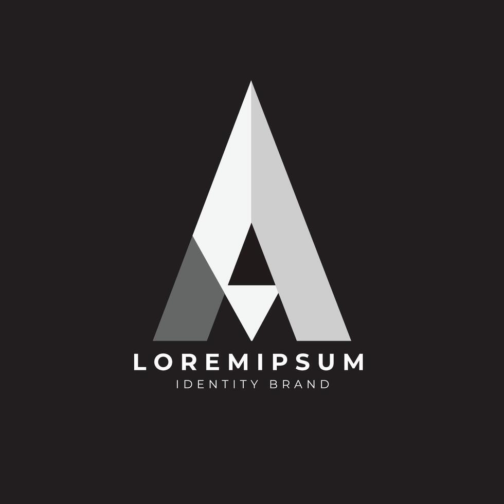Letter A logo vector