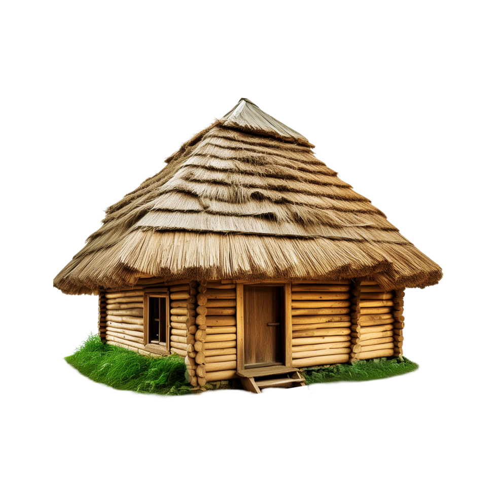 Small hut on transparent background png