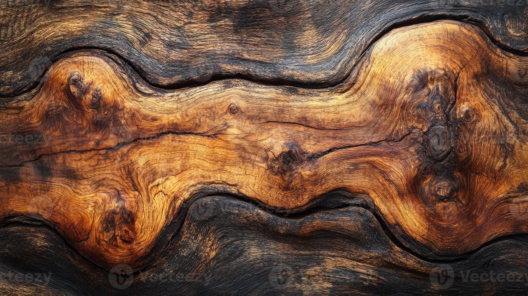 Close-up of textured wood grain with rich colors, nature pattern concept photo