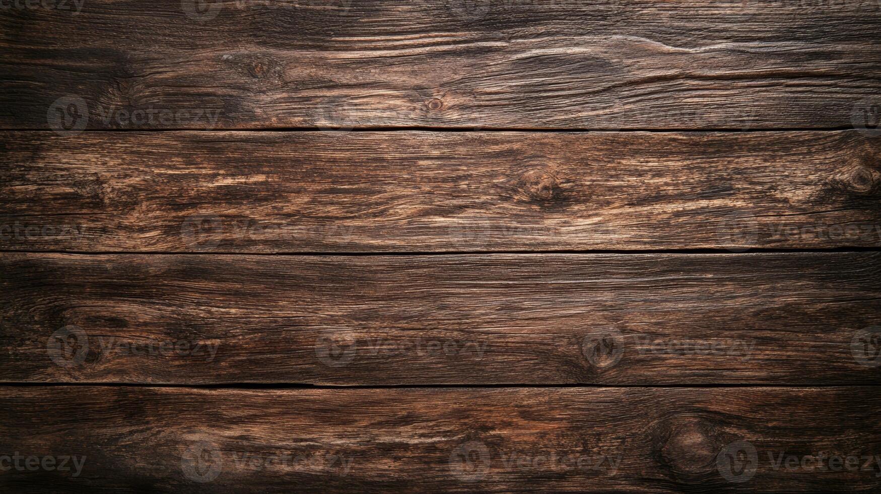 Dark wooden plank backdrop with natural texture, rustic design concept photo