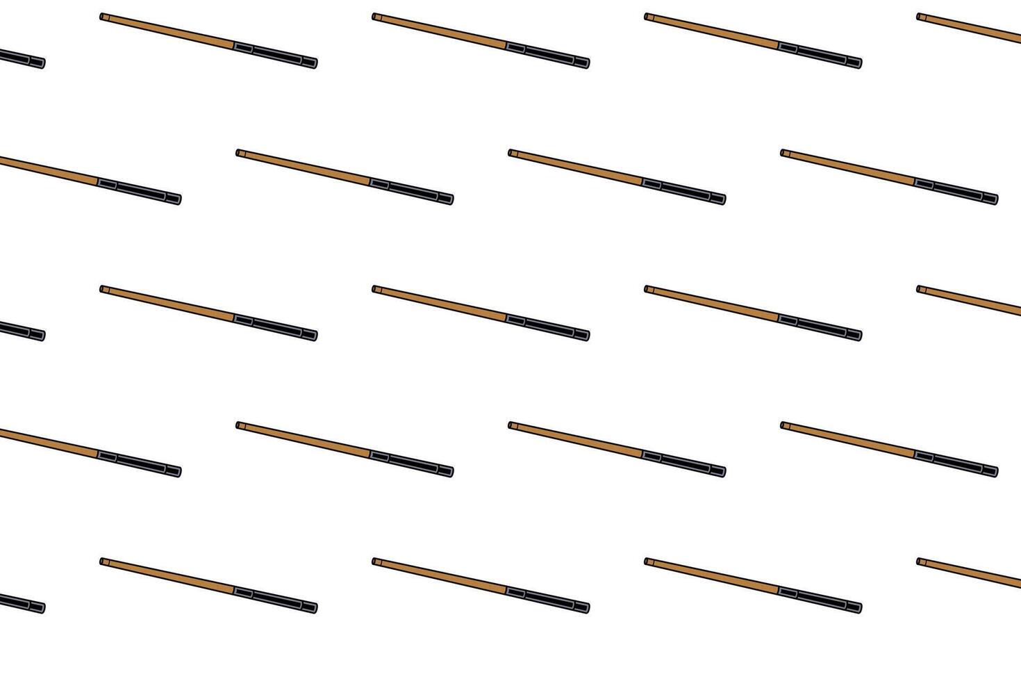 stick billiard, cue stick pool seamless pattern on white background. stick snooker object illustration pattern background for billiard decoration and merchandise vector