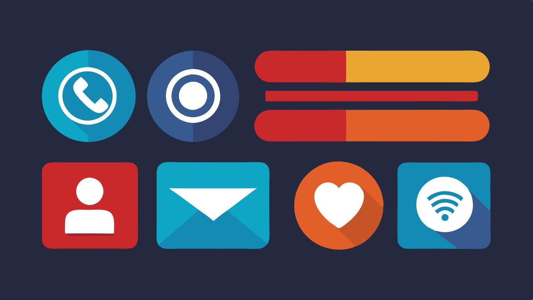 flat icons for android vector