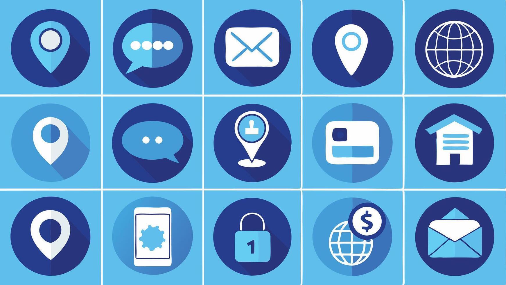 a collection of icons for mobile devices vector
