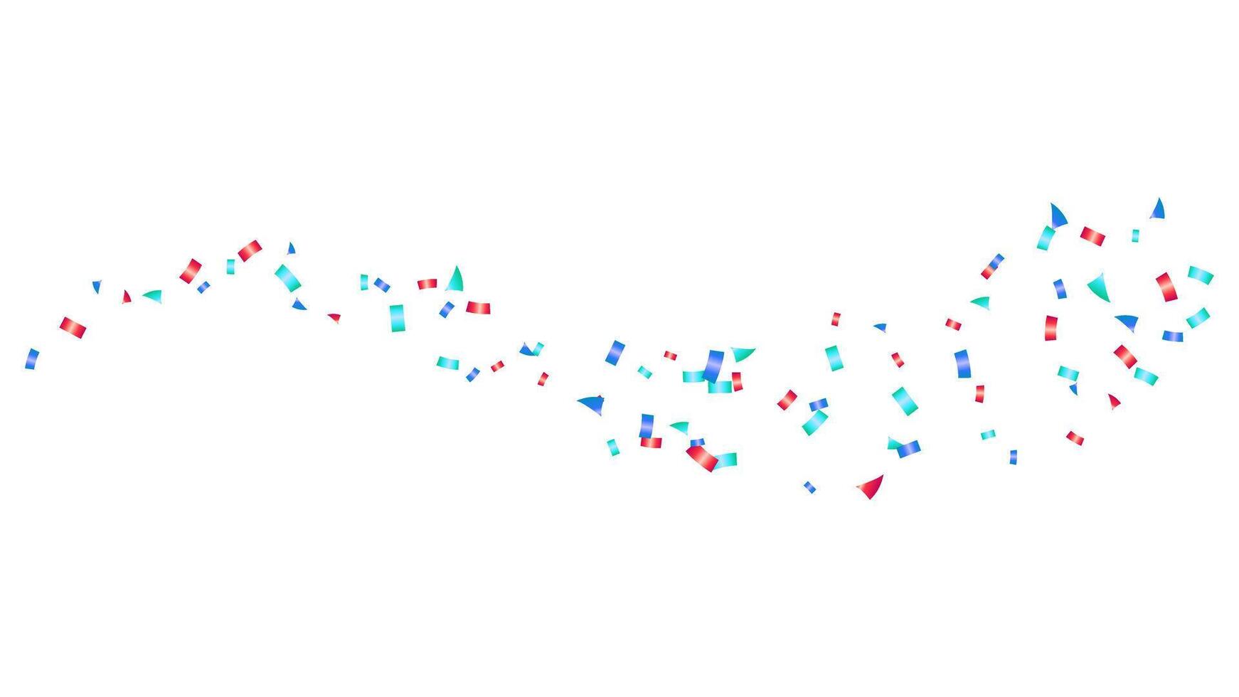 confetti glitter of different shapes and sizes flying abstract design element vector