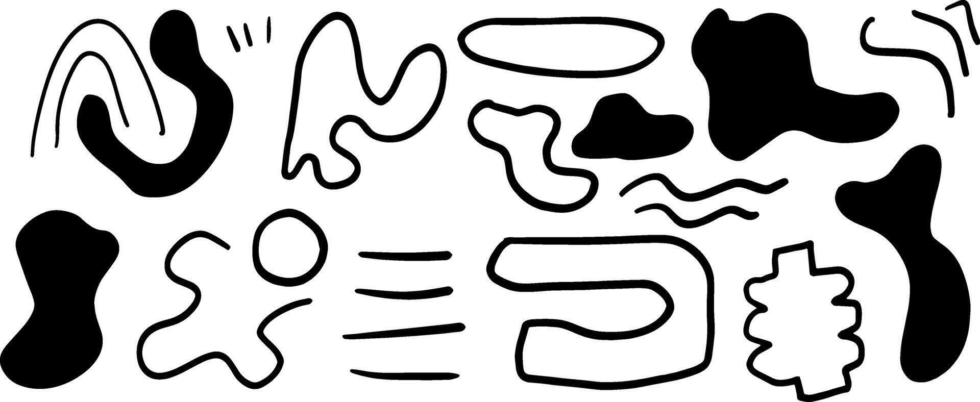 Hand-Drawn Modern Abstract Art for Creative Designs vector