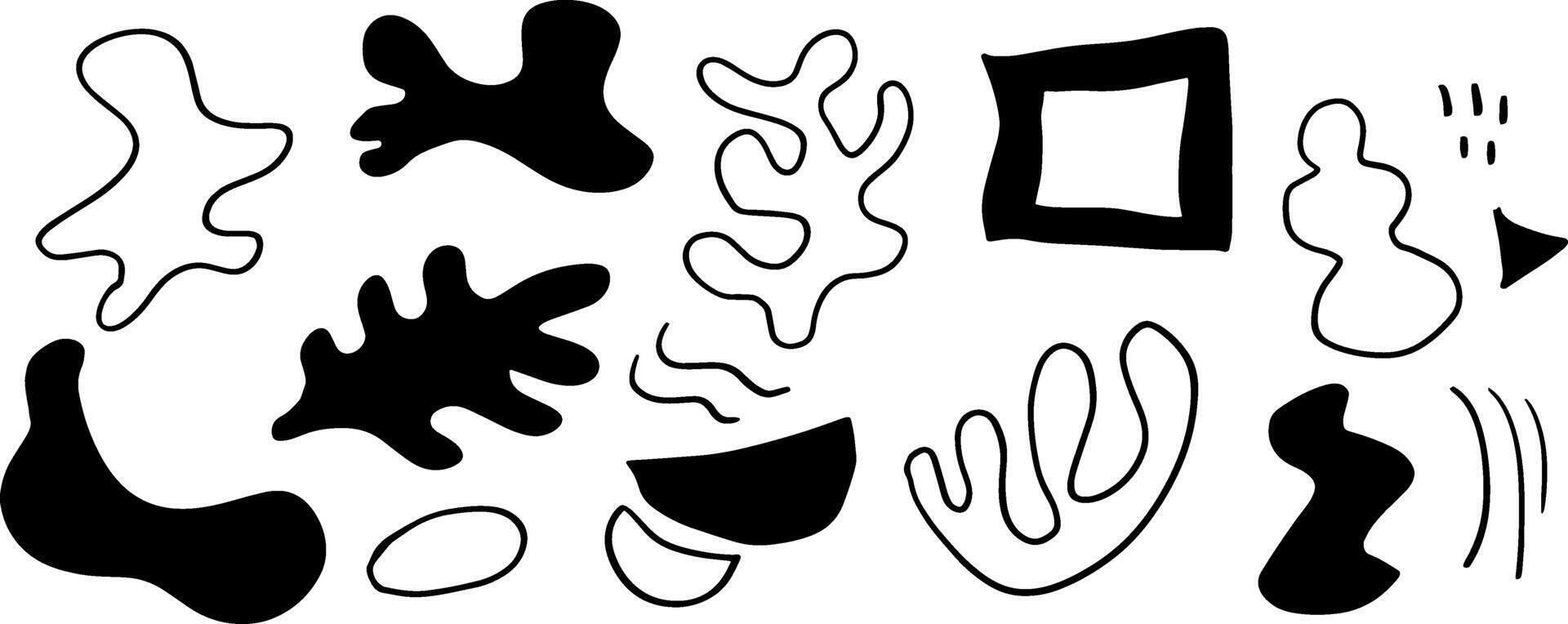 Simple Abstract Illustrations for Contemporary Artwork vector