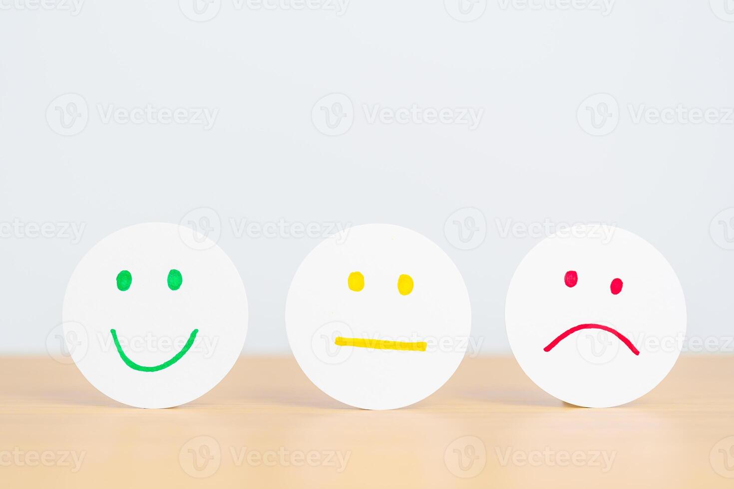 Emotion face paper, Mental health Assessment, Psychology, Health Wellness, Feedback, Customer Review, Experience, Satisfaction Survey, Opinion, Evaluation and World Mental Health day photo