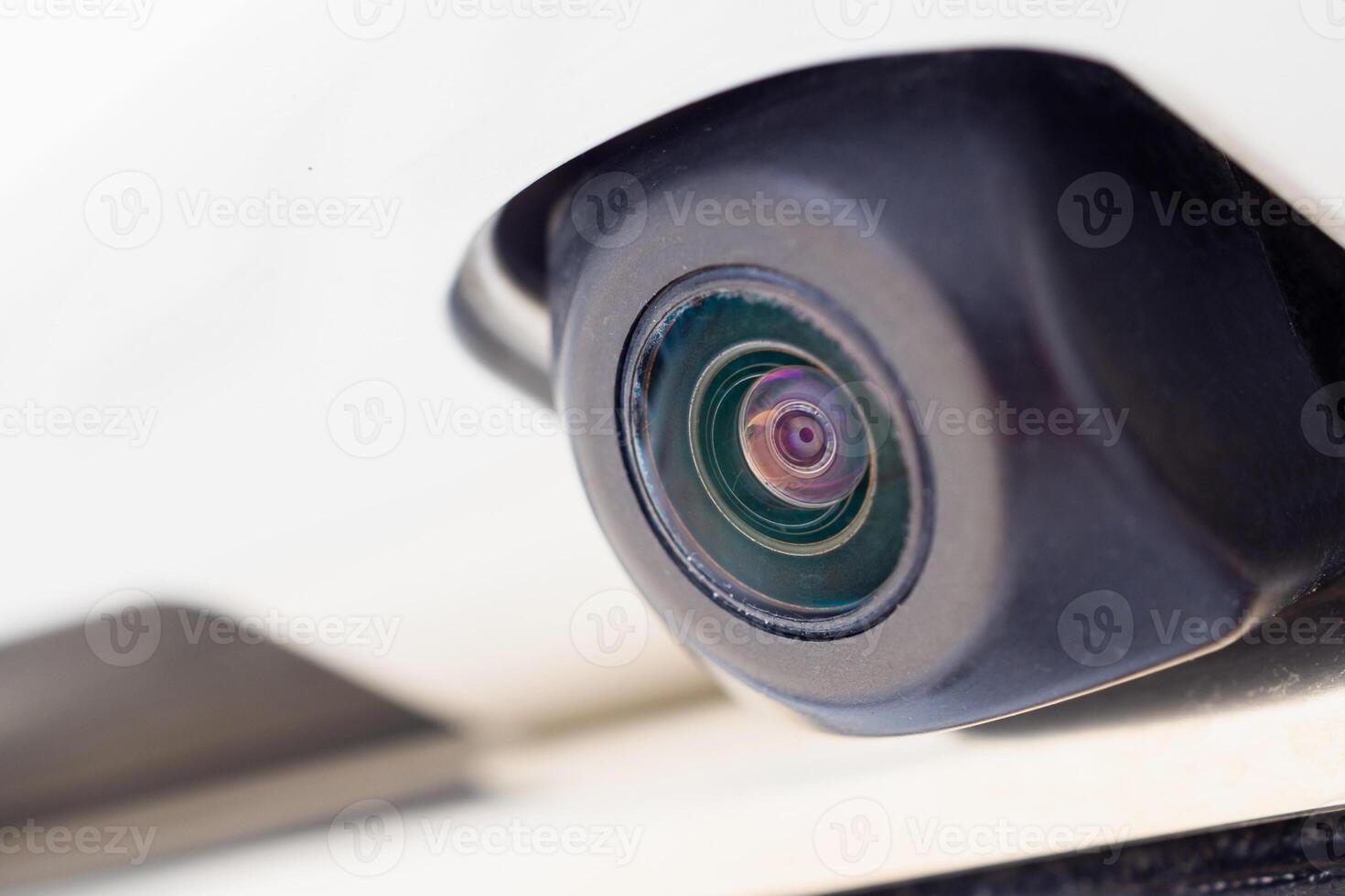 car rear view camera close up for parking assistance photo