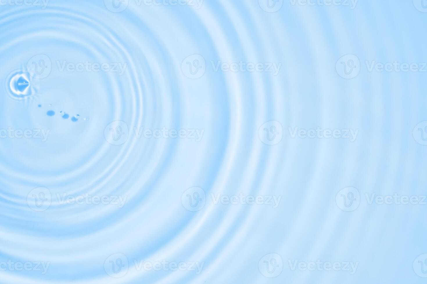 Abstract transparent water shadow surface texture natural ripple on blue background photo