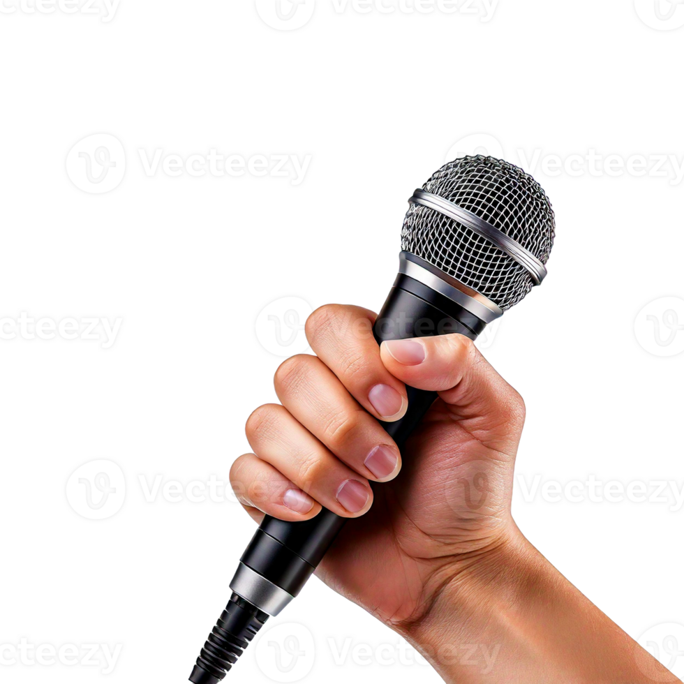 microphone in hand png