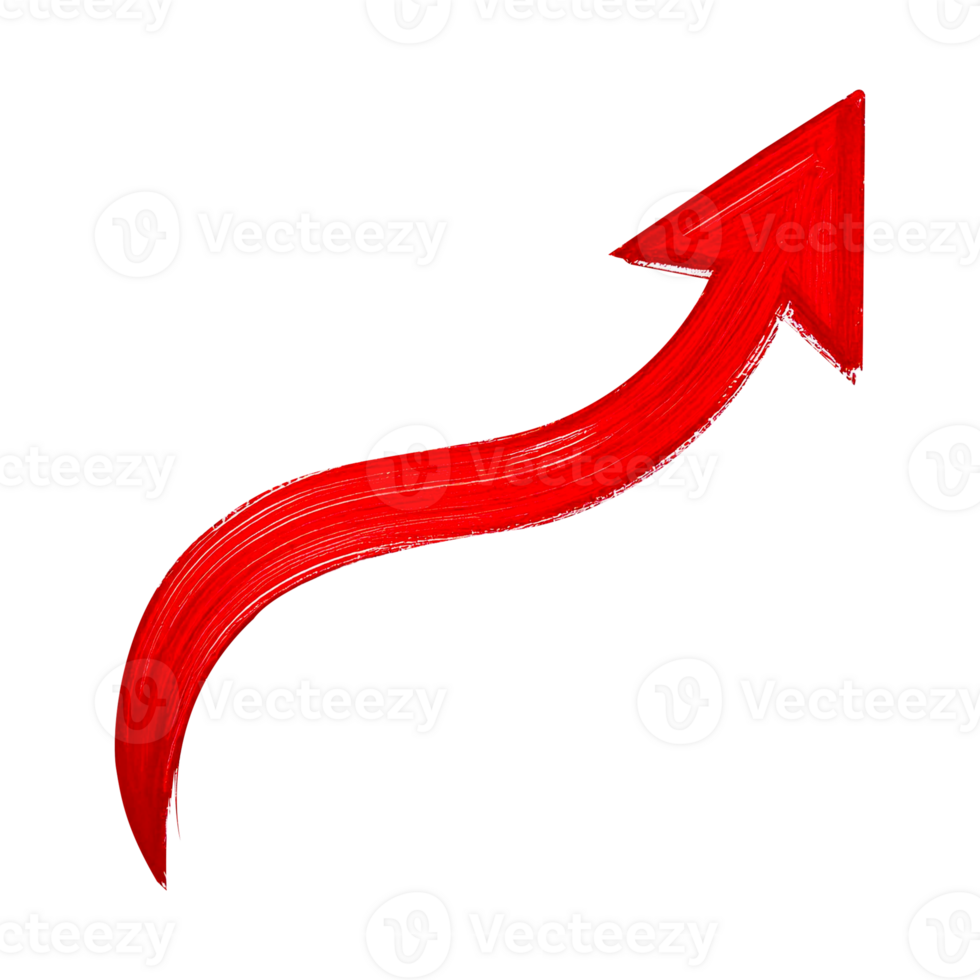 curvy red arrow png