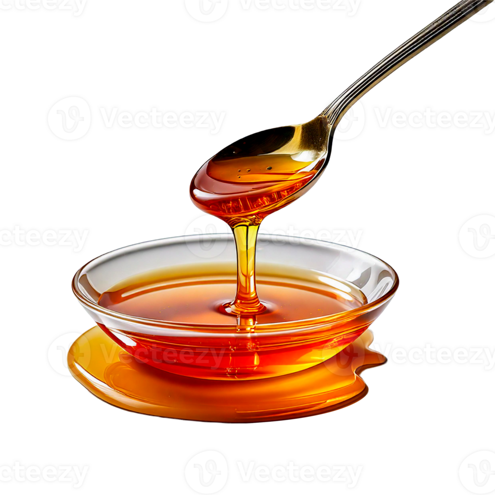 a spoon with honey dripping from a spoon png