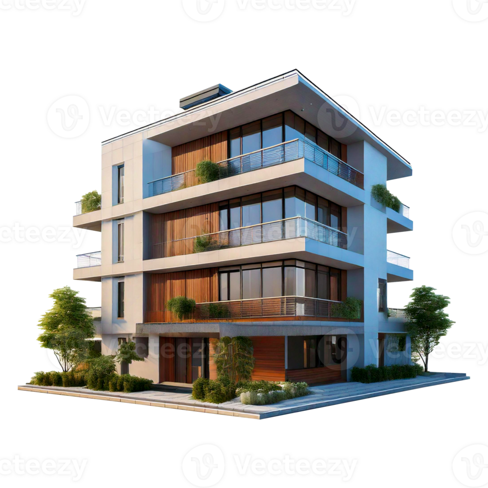 a building with a plant on it png