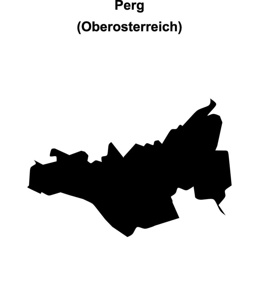 Perg blank outline map vector