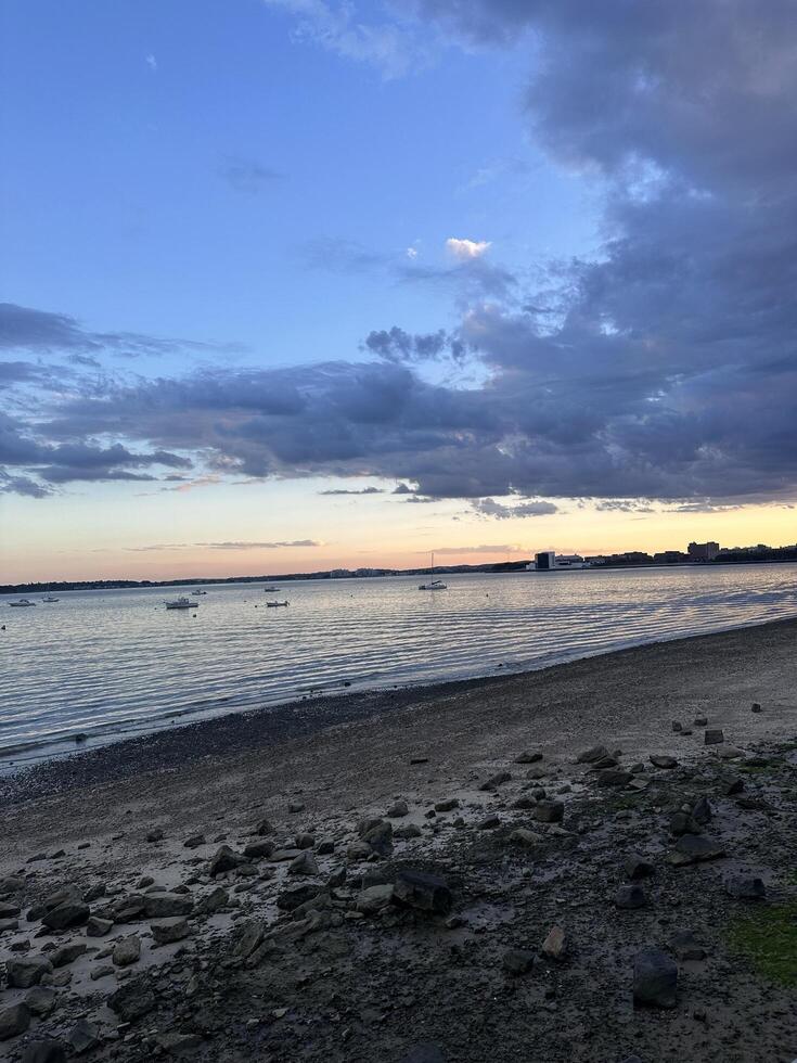 Calm beach day photo