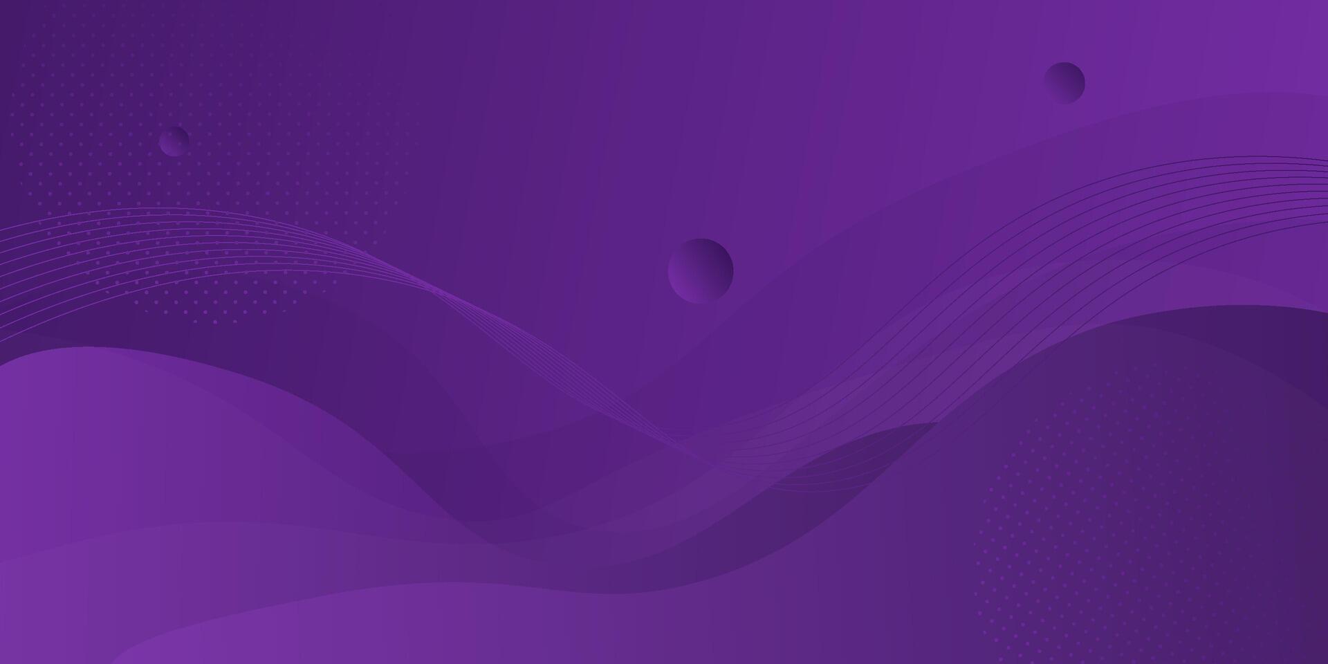 Popular dark purple wavy abstract background with shadow and wavy lines. Purple gradient color on the background. Eps10 vector