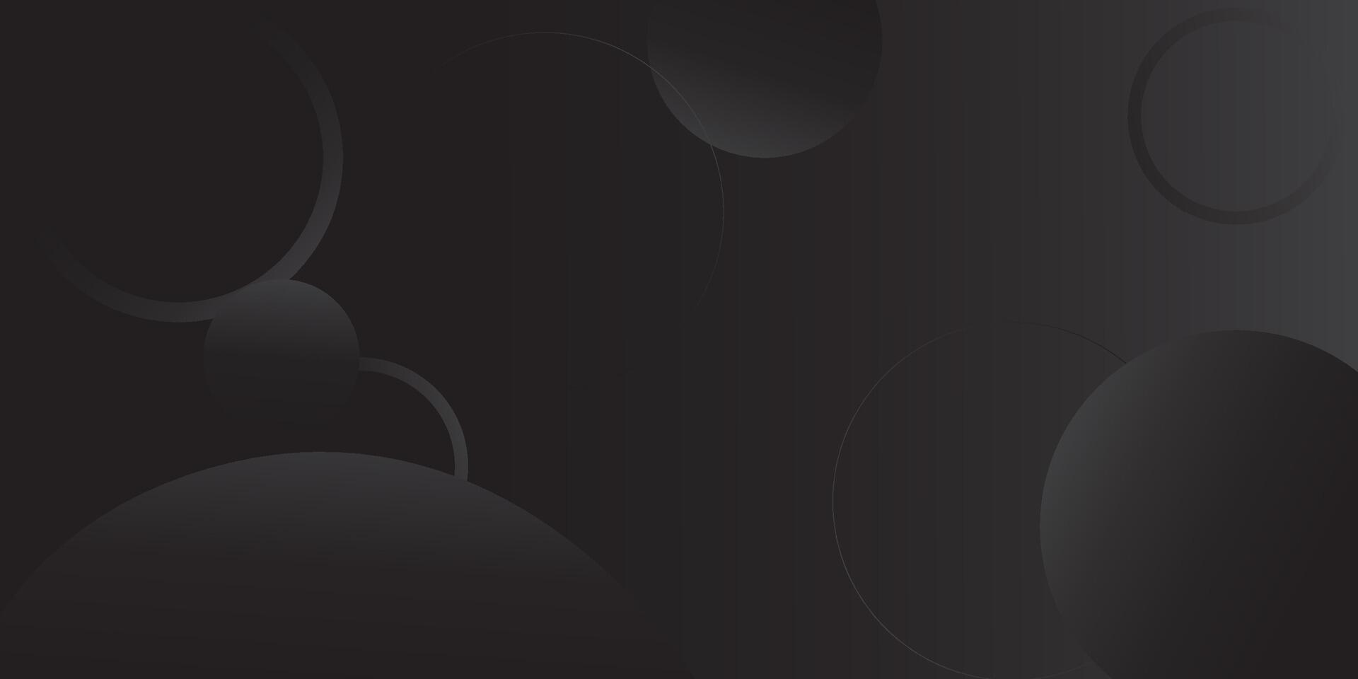 Dynamic colorful black gray gradient 3D abstract background with circle and line pattern. Black gradient colorful background. Eps10 vector