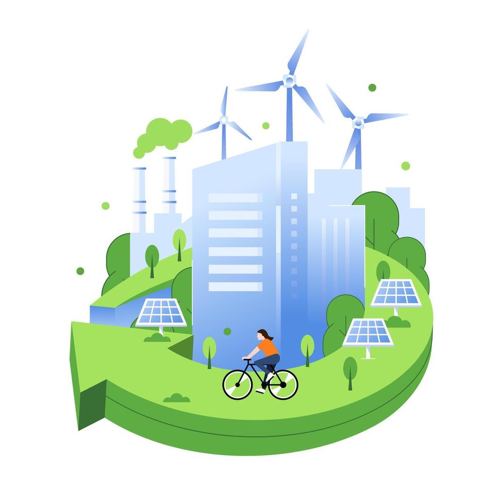 Sustainable Renewable Energy vector