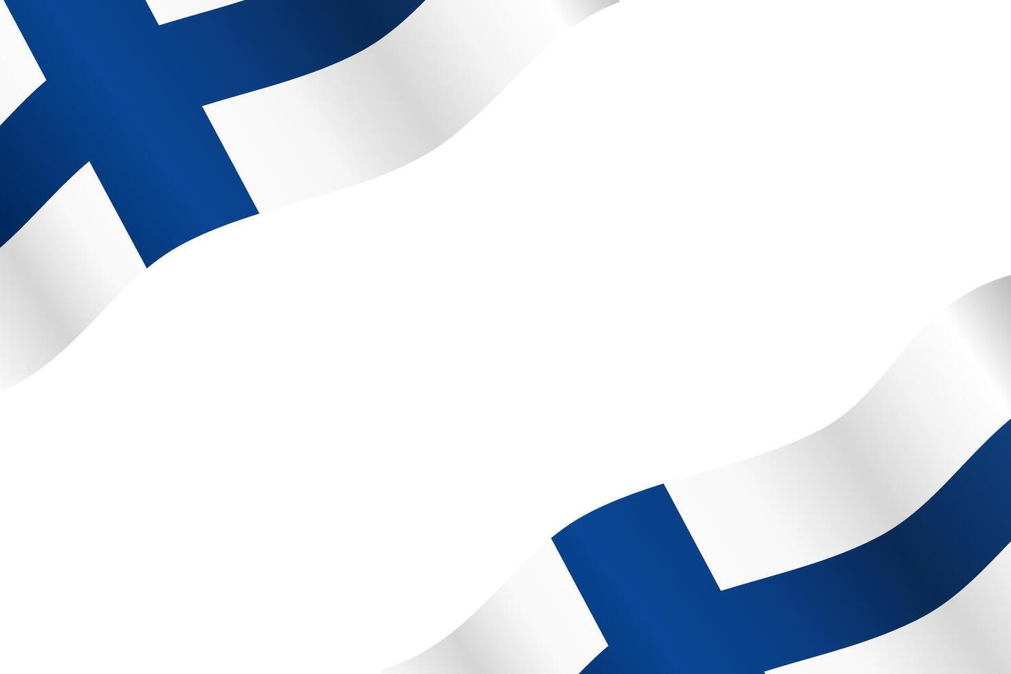 Finland flag background waving flag illustration for decoration ceremony holiday banner 3d gradient. vector