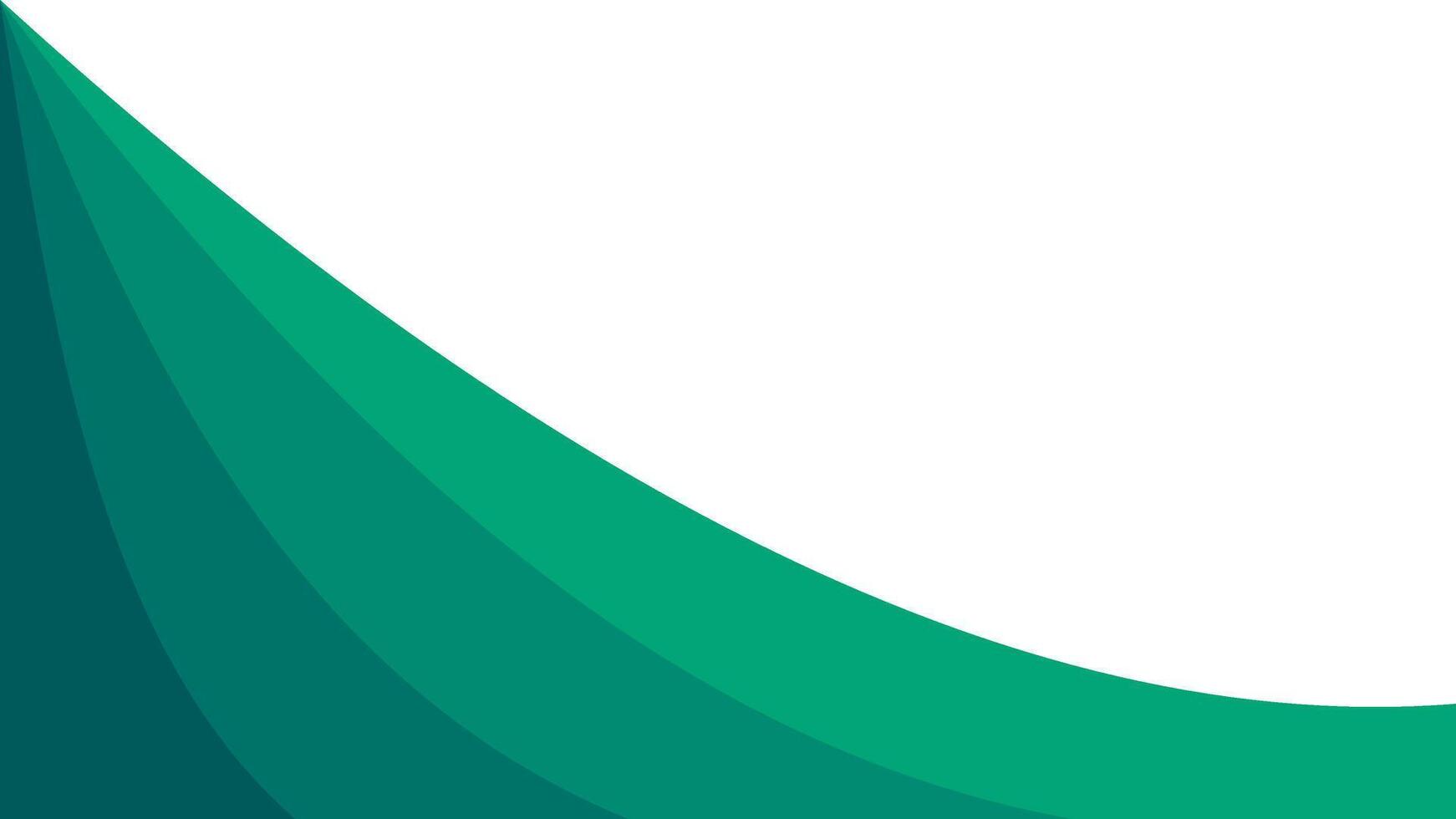Curved header and footer, curved background, turquoise ocean colors vector