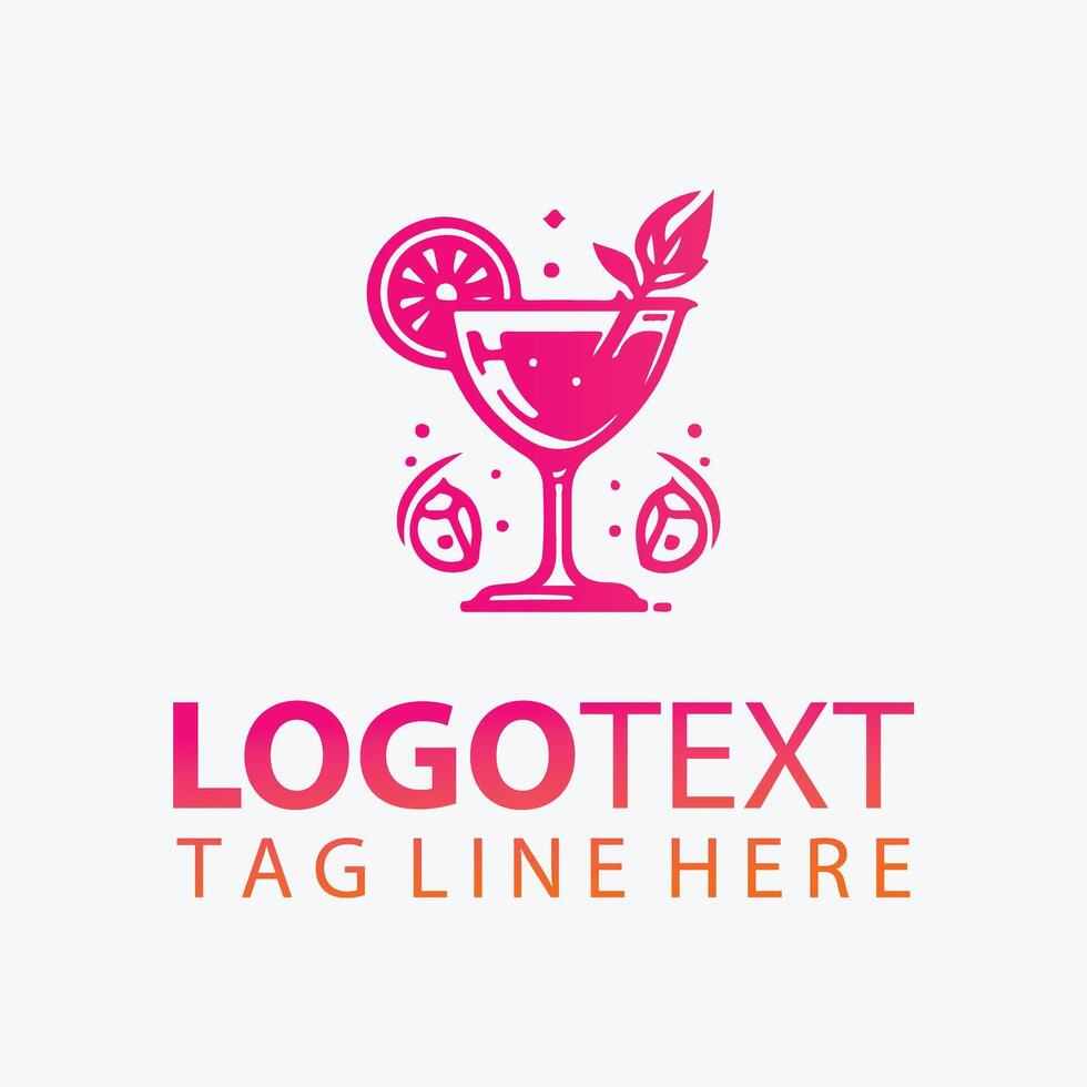 Tangerine Dream Cocktail Logo vector