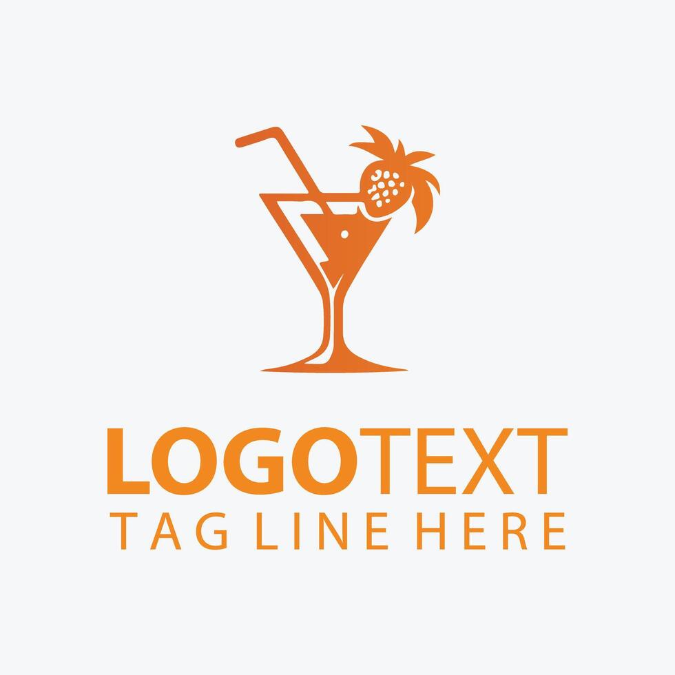 Wild Wave Cocktail Logo vector