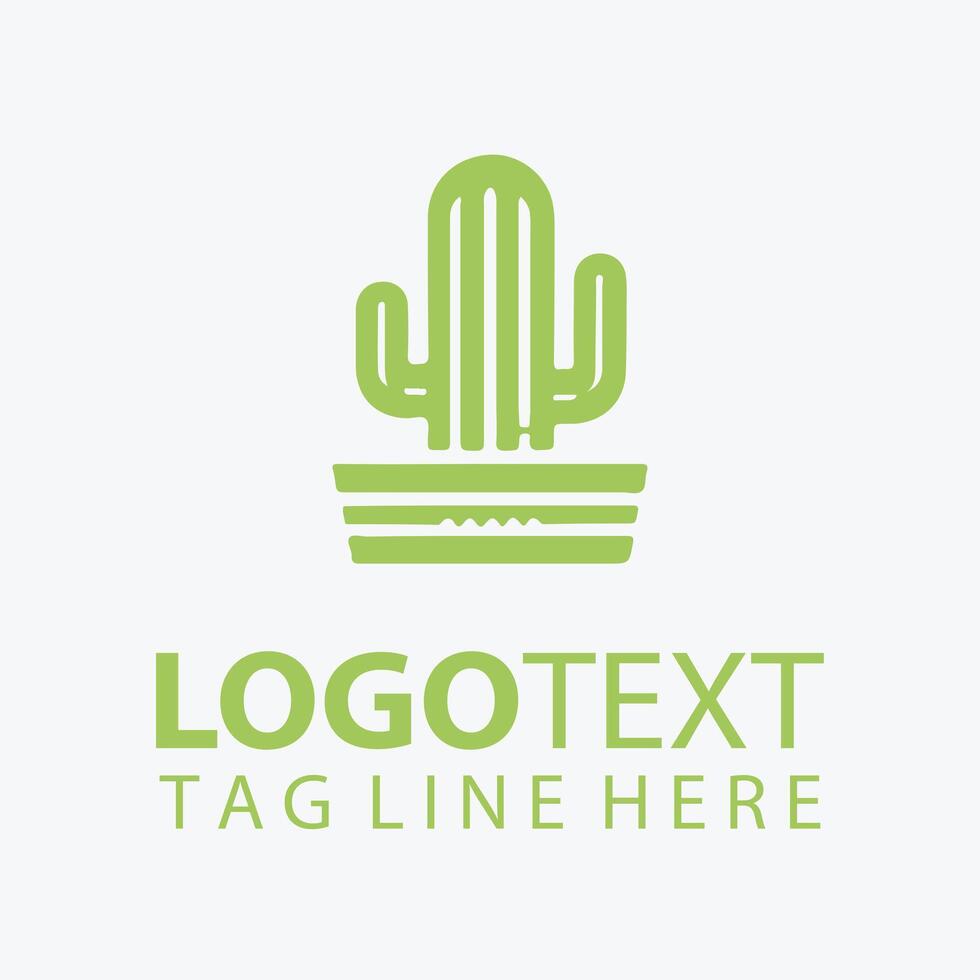 Wild Cactus Bloom cactus logo vector