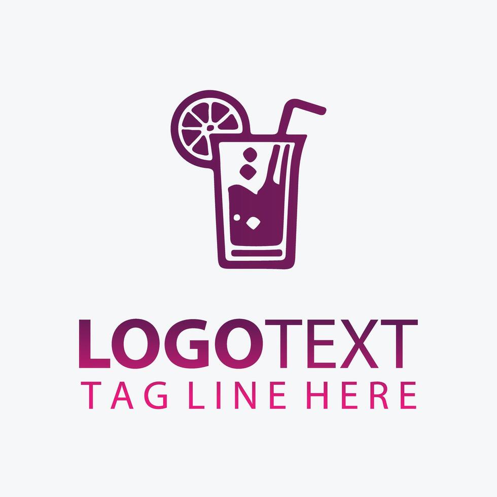 Citrus Splash Cocktail Logo vector