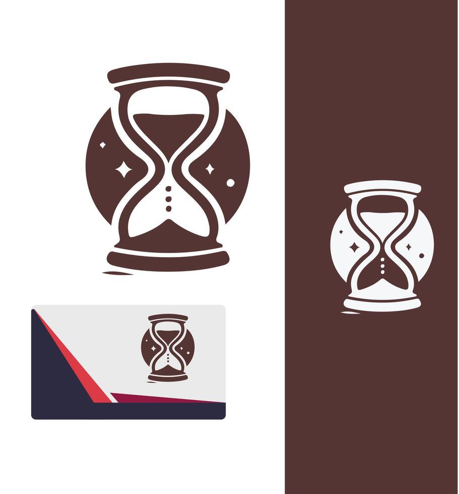 Time Sands Studio Hourglass Logo vector