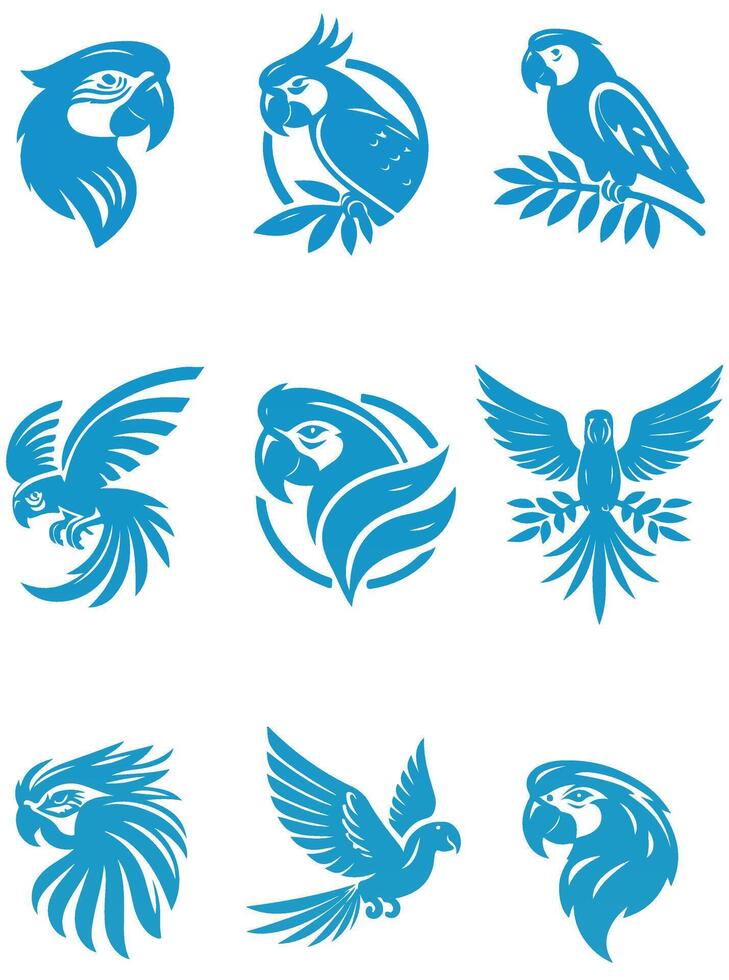 Parrot Haven collection logo vector