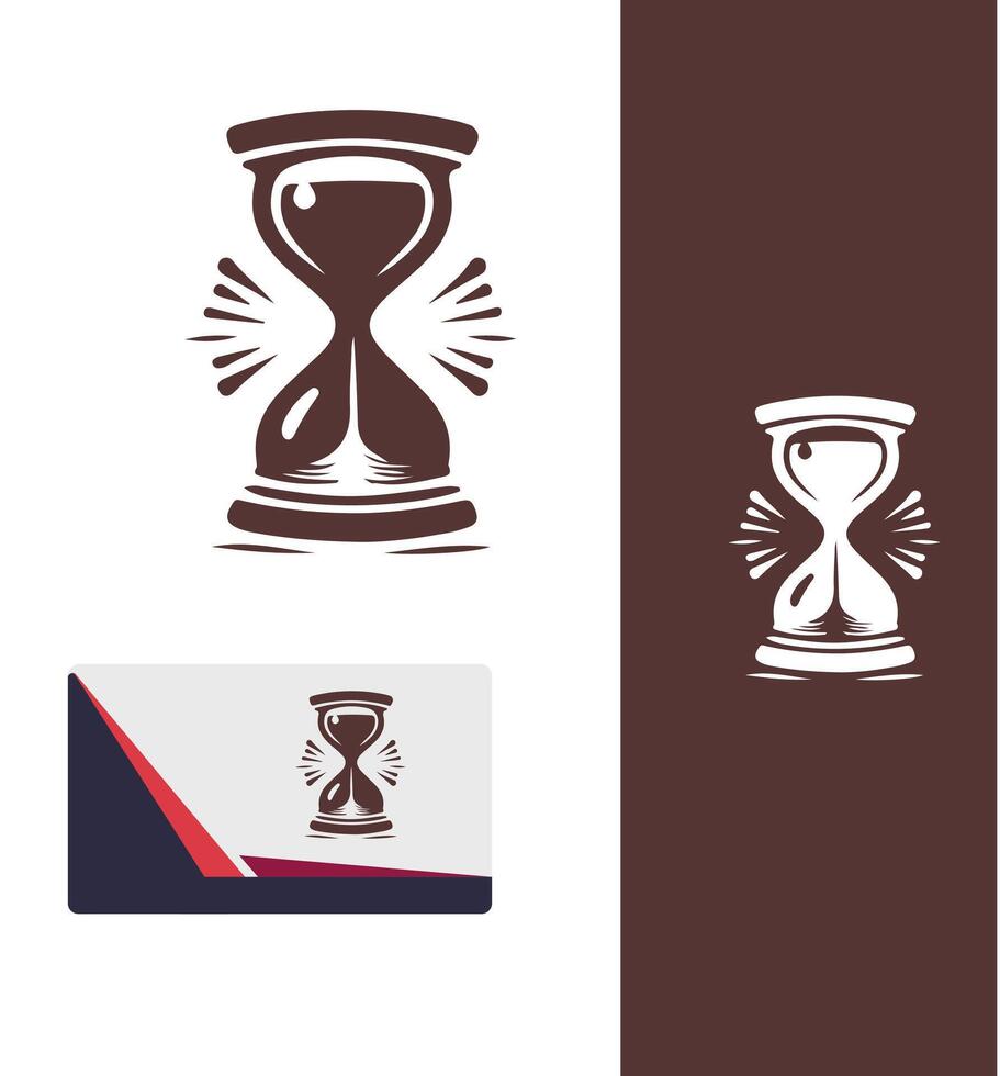 Ever flow Hourglass Logo Designs vector
