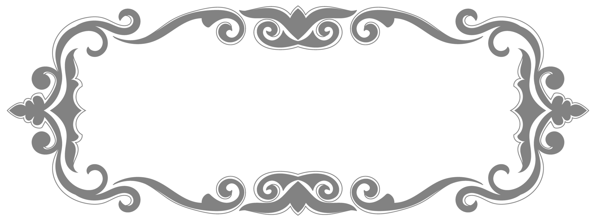 Vintage frame, classic pattern Border for vintage text on white background png
