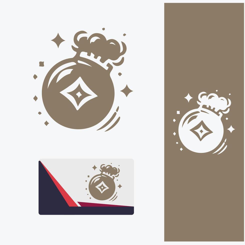 Atomic Impact Bomb Logo vector