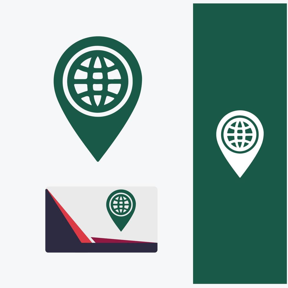Pin Marker location logo vector