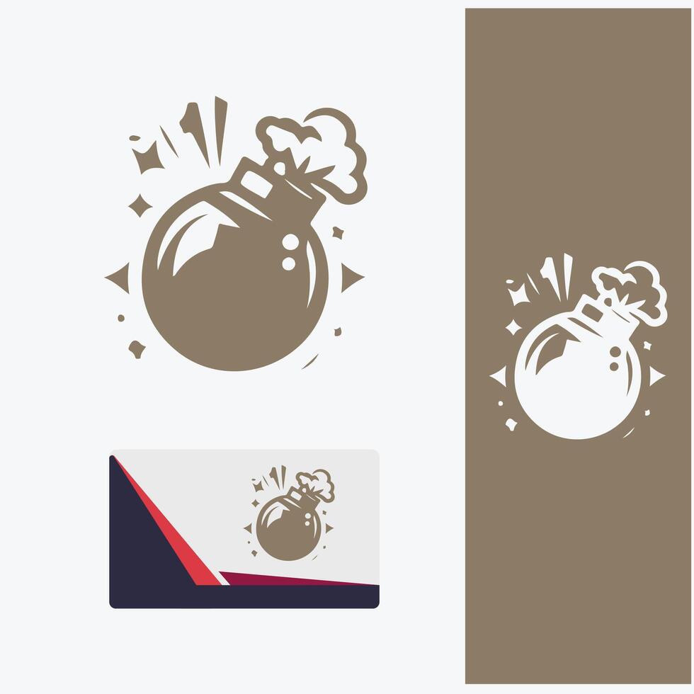 Impact Zone Bomb Logo vector