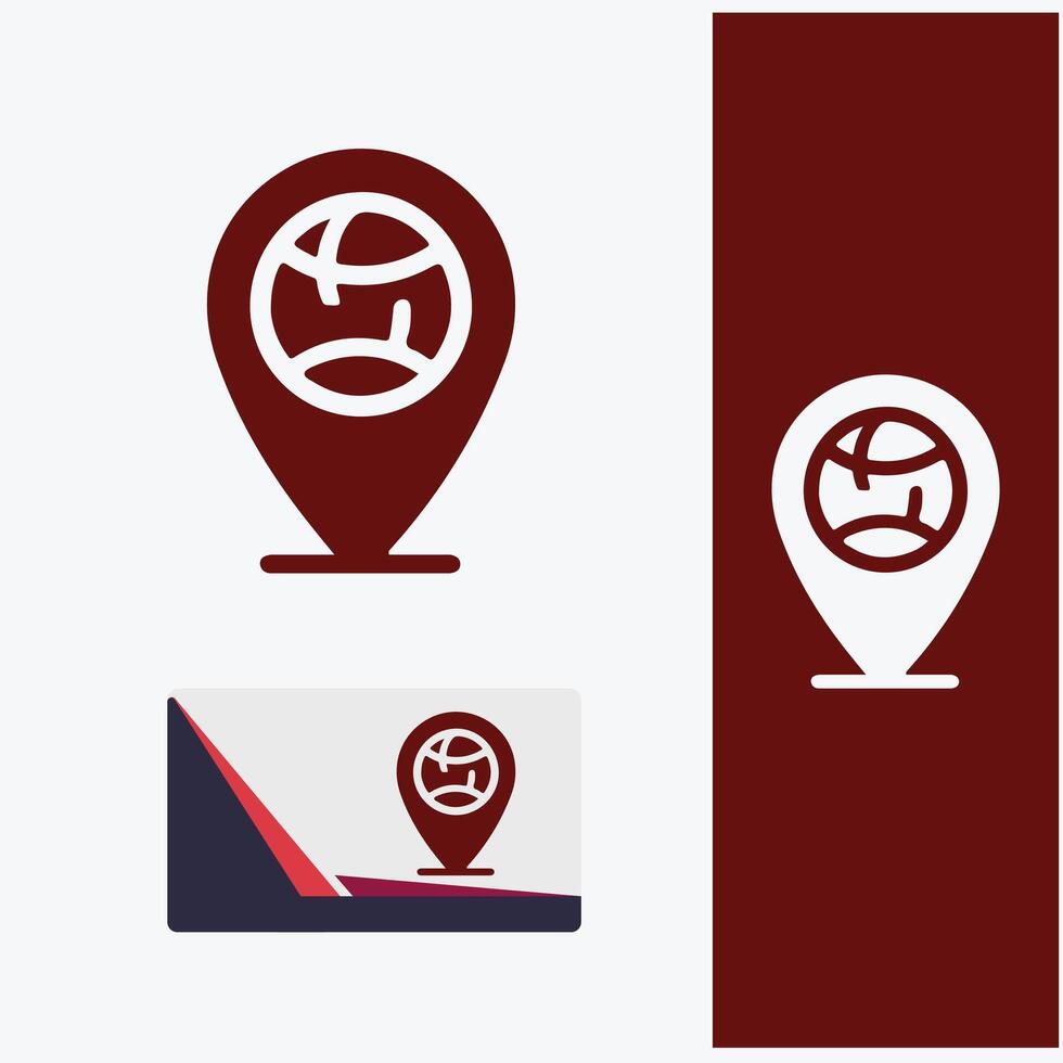 Pin Master location logo vector