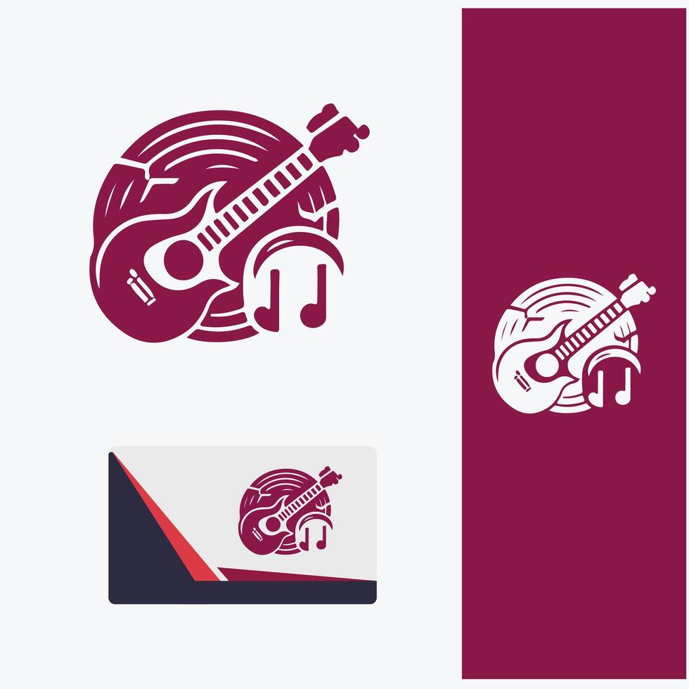 Wave Flow Music Logo vector