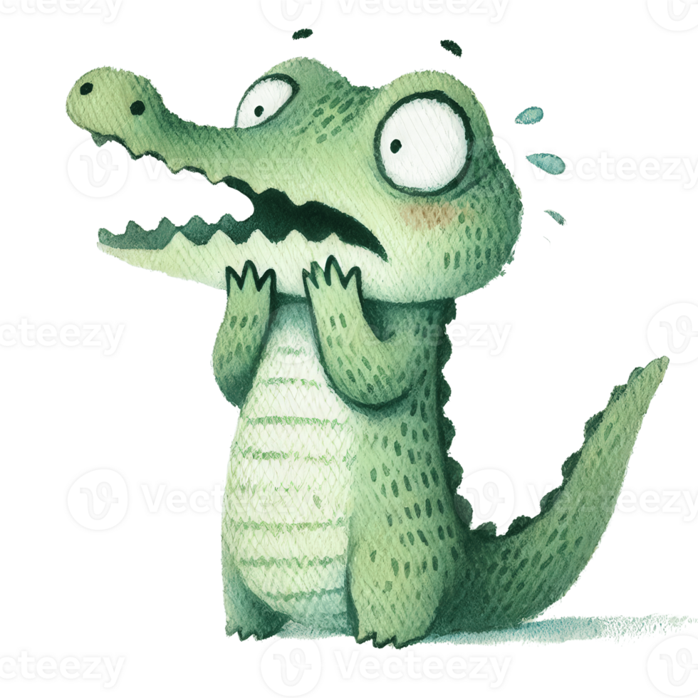 A Scared Croc png